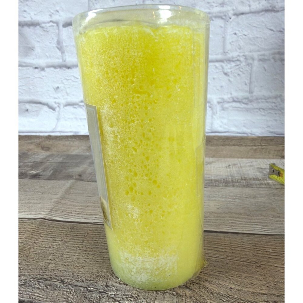 Jodhpur Fresh Linen Scented 6 In Pillar Candle Yellow Wax 55 Hour Burn Time NEW - Picture 6 of 9